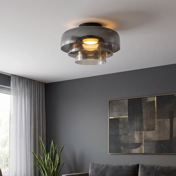 ノルディック Bauhaus レイヤードガラスシーリングライト