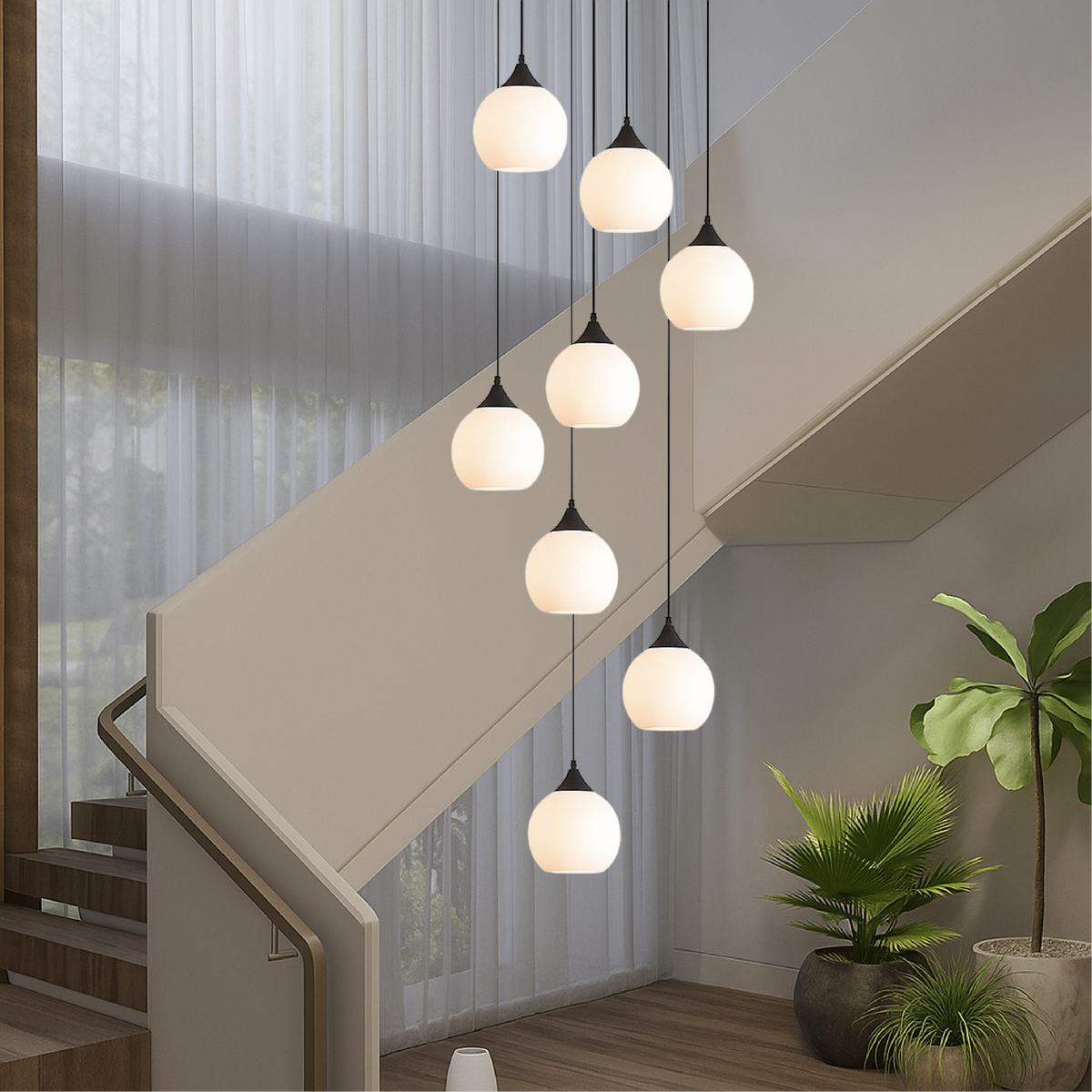 Gade's Villa 吹き抜け用シャンデリア