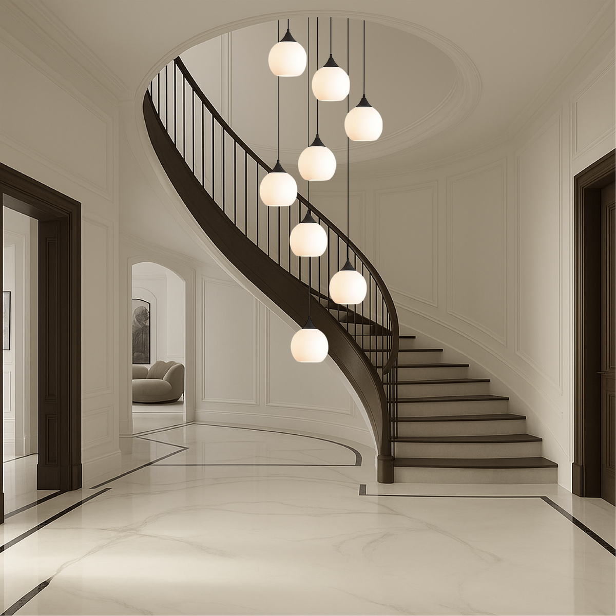 Gade's Villa 吹き抜け用シャンデリア