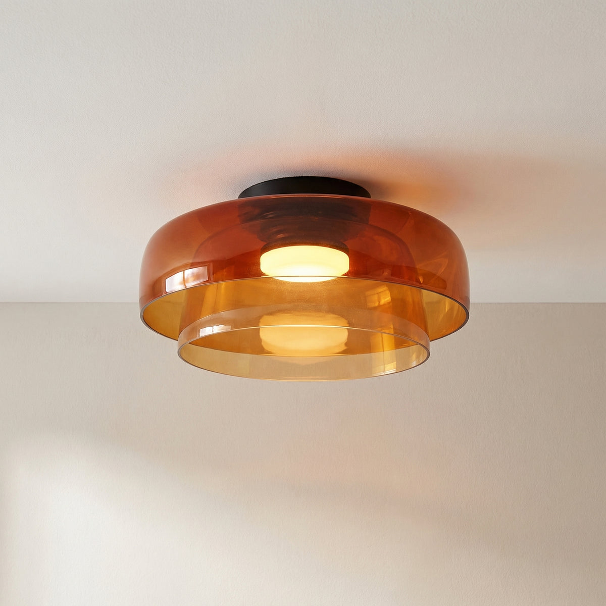 ノルディック Bauhaus レイヤードガラスシーリングライト