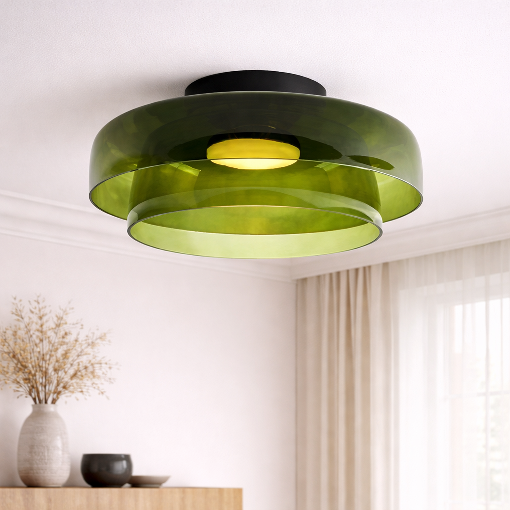 ノルディック Bauhaus レイヤードガラスシーリングライト