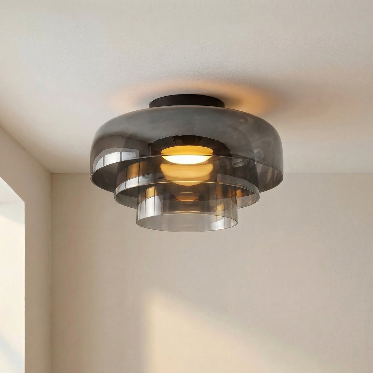 ノルディック Bauhaus レイヤードガラスシーリングライト