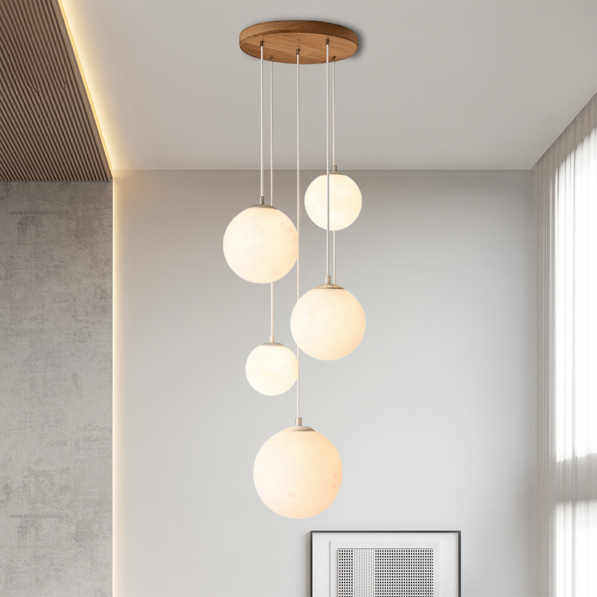 ノルディック Moonlamp 吹き抜け用シャンデリア